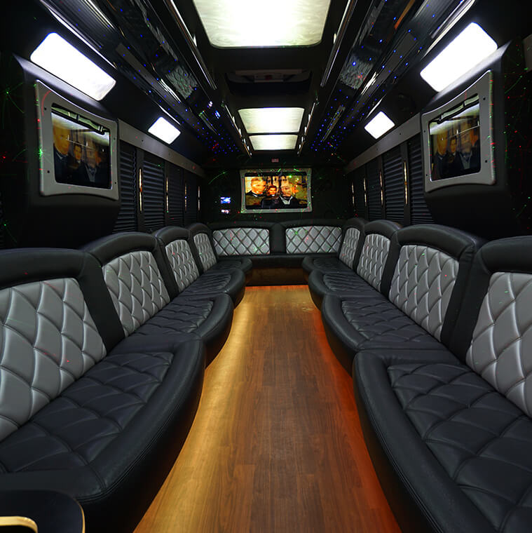 party bus with dance halls